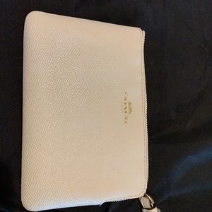 Off white Coach Wristlet